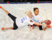 Ireland Baldwin, John Legend, Chrissy Teigen Compete In Celebrity Beach Bowl 2014
