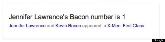 Jennifer Lawrence Bacon Number Actor