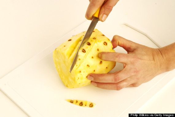 cut pineapple