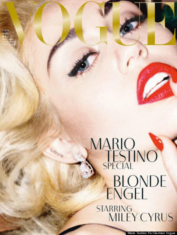 Miley Cyrus Poses Topless In Marilyn Monroe Inspired Photos For German Vogue HuffPost