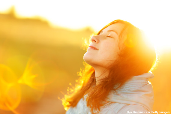 woman enjoying