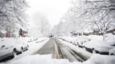 Snowy road 