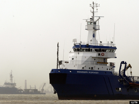 Oil Rig Overturned