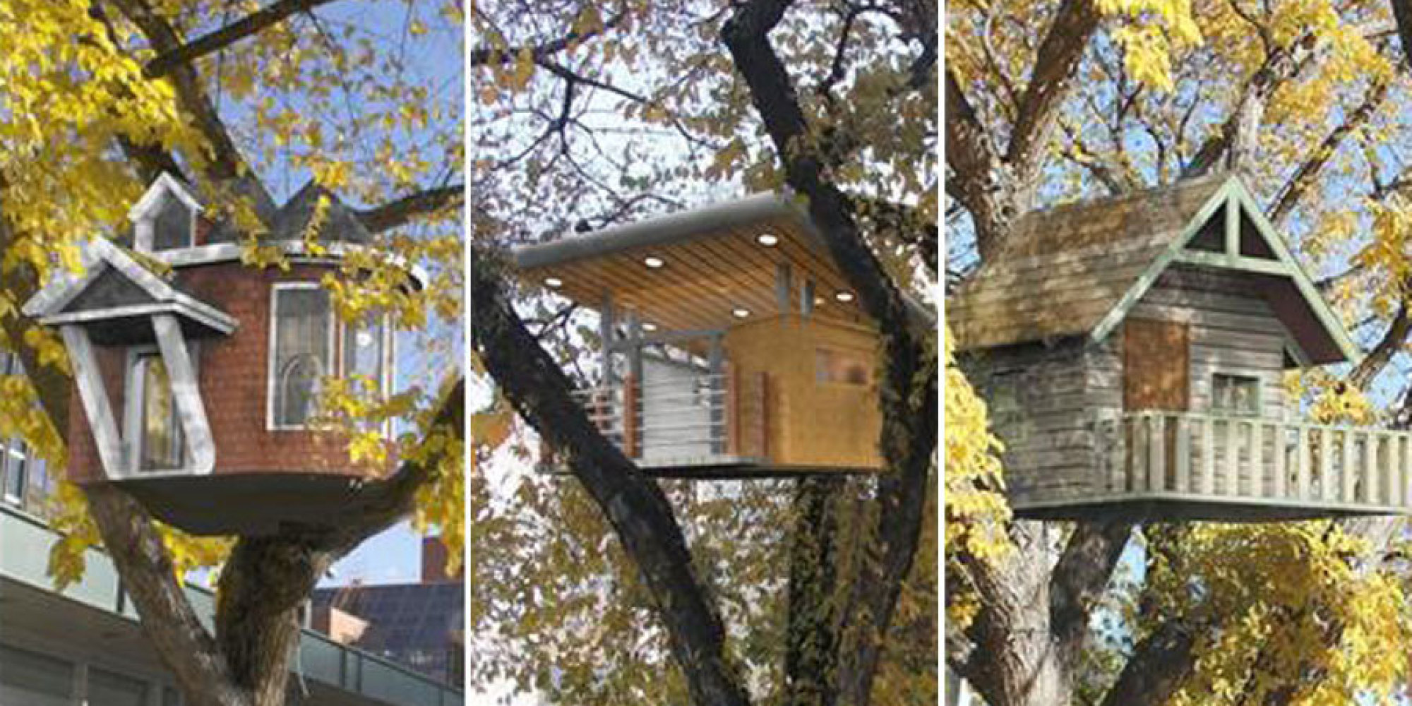 Treehouses Planned For Edmonton's Churchill Square (PHOTOS)