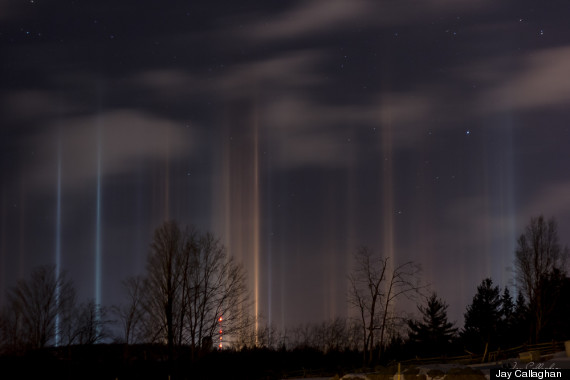 peterborough light pillars photo