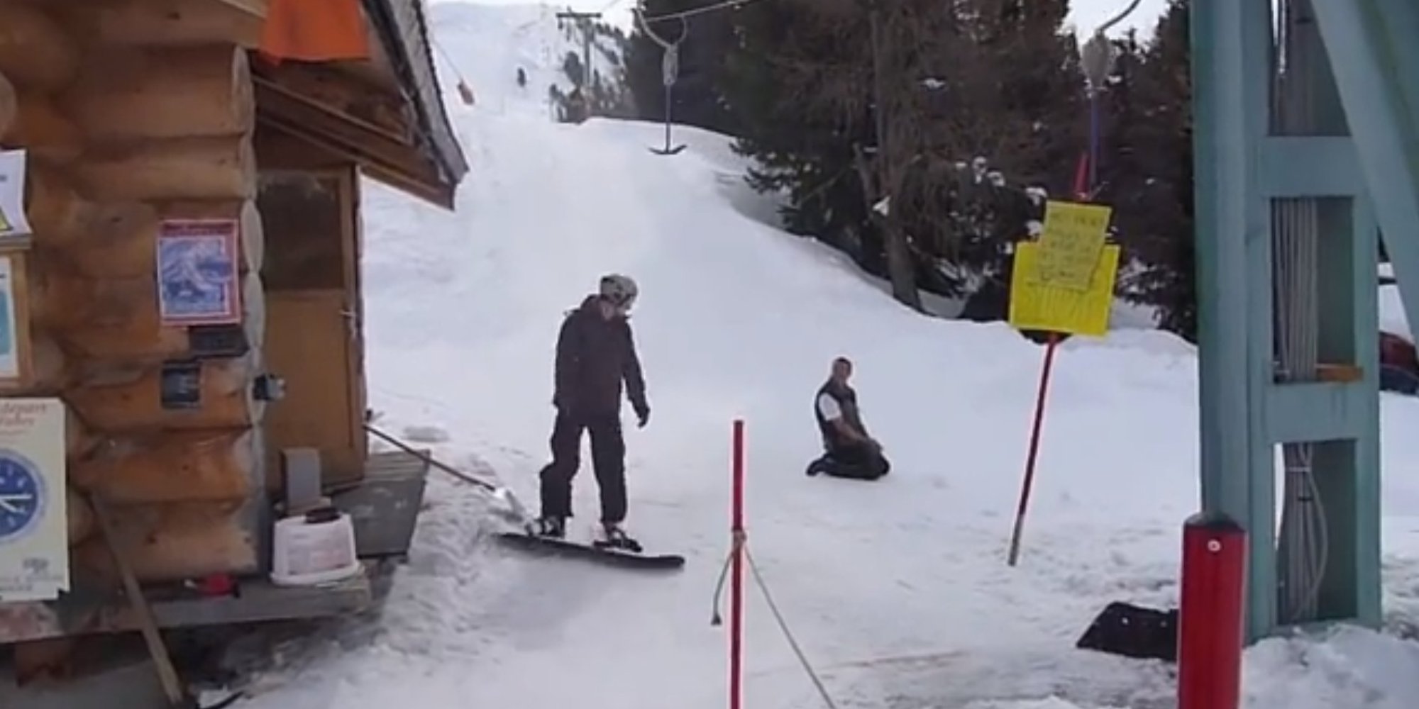 Snowboarder Vs Ski Lift (VIDEO) HuffPost UK