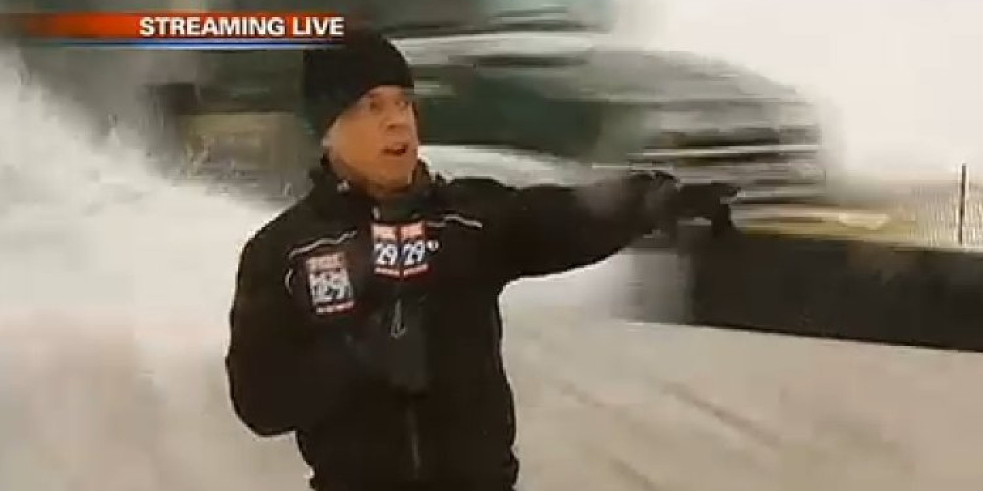 Fox Reporter Buried By Snow Plow | HuffPost2000 x 1000