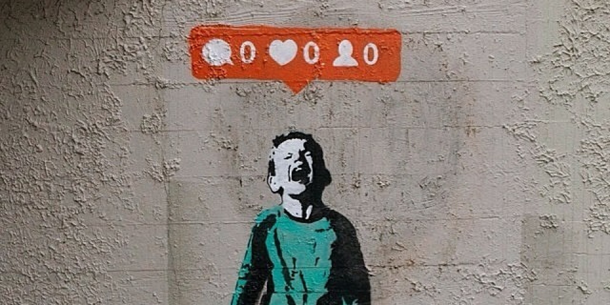 Not Banksy: A comment about social media