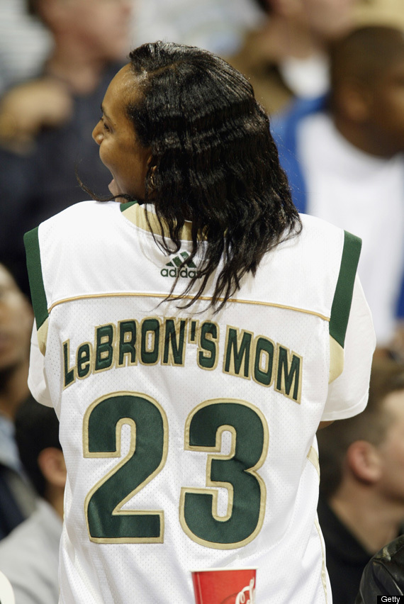 lebron james momma. lebron james mom delonte west.