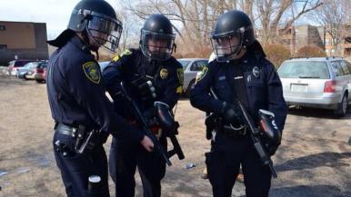 UMass Riot Police Amherst