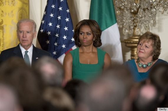 michele obama st patricks day