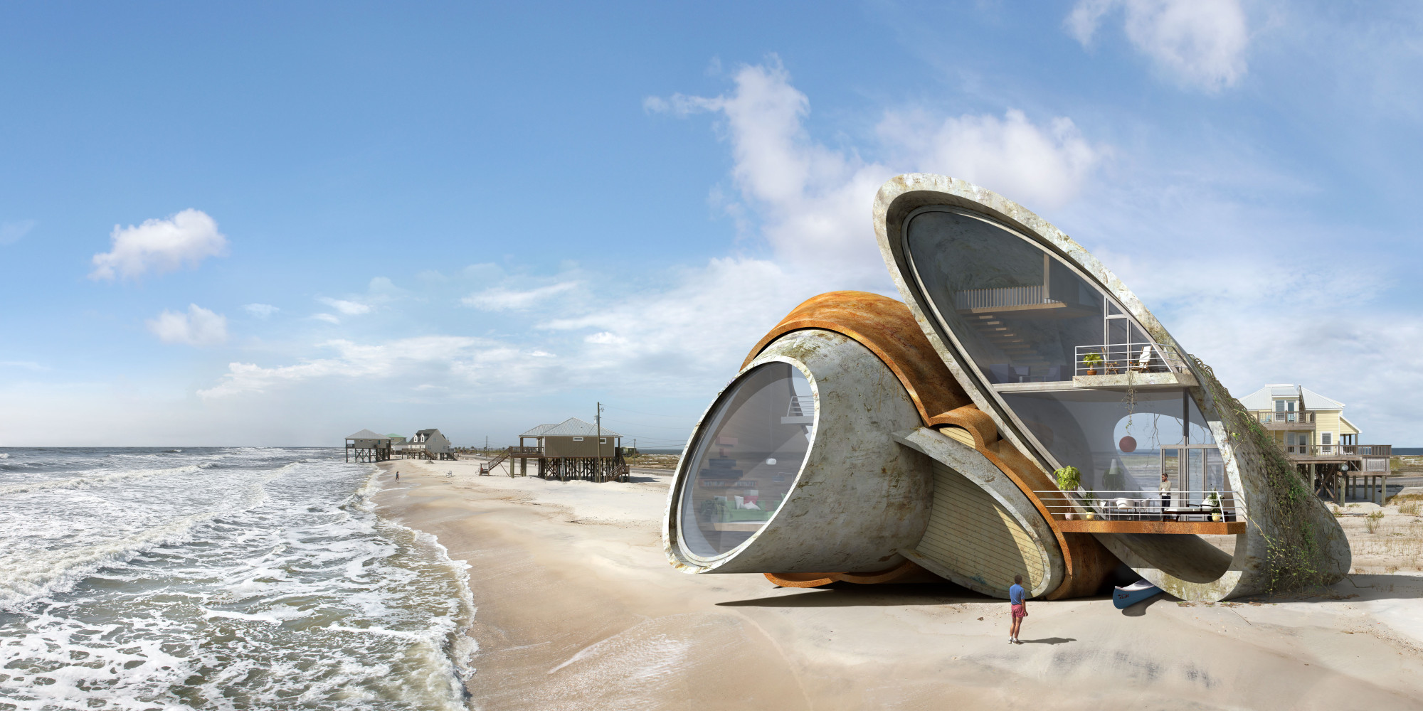 Artist Designs Surreal Futuristic Forts That Can Withstand Natural