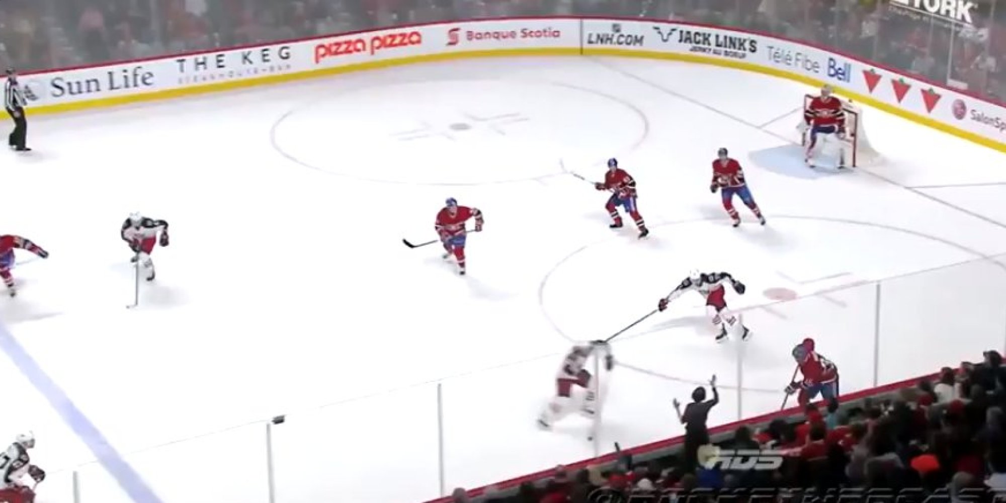 Hockey Fan Learns Why You Shouldn't Always Bang On The Glass During A Game HuffPost