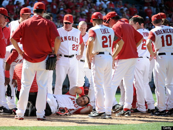 Kendry Morales Injury Injured Celebrating