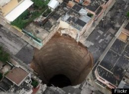Large Sinkhole on The Progressive Rambler  Massive Sinkhole Swallows Guatemala Building