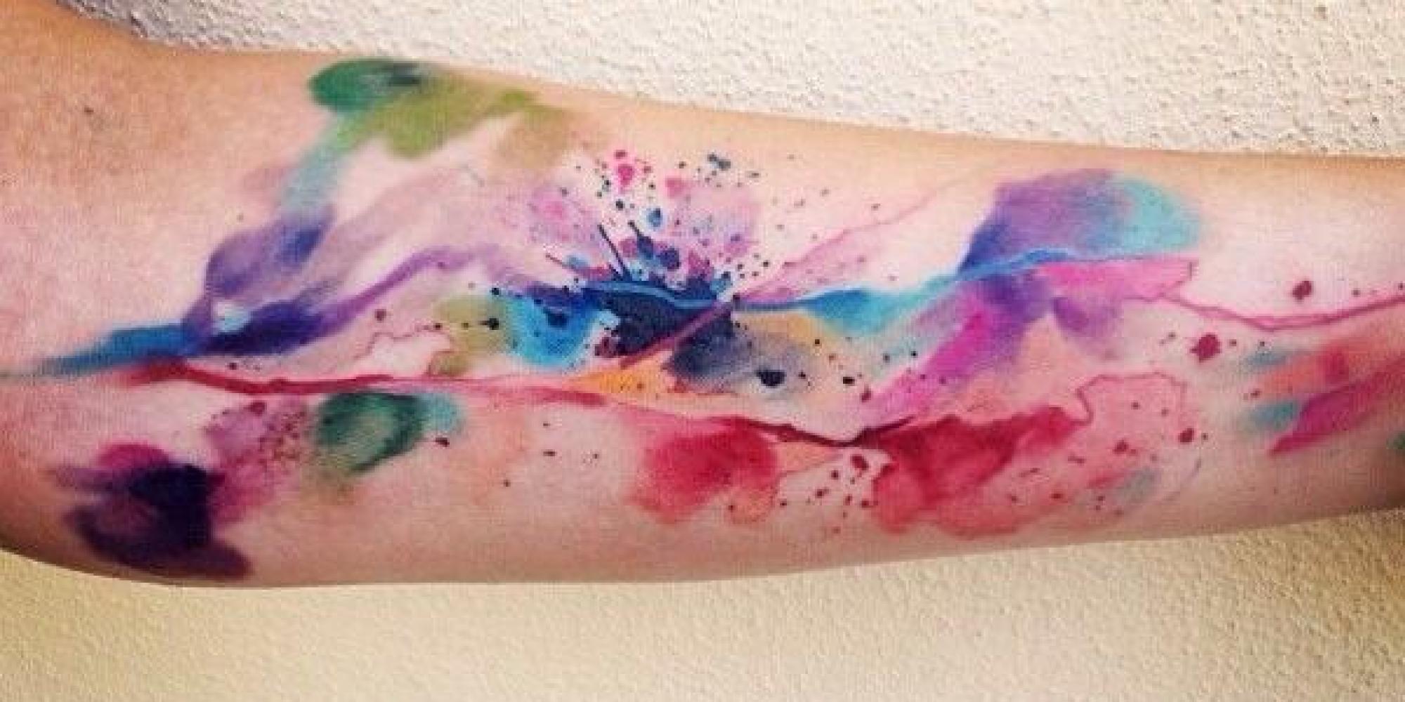 Watercolor Drop of Water Tattoo - wide 4