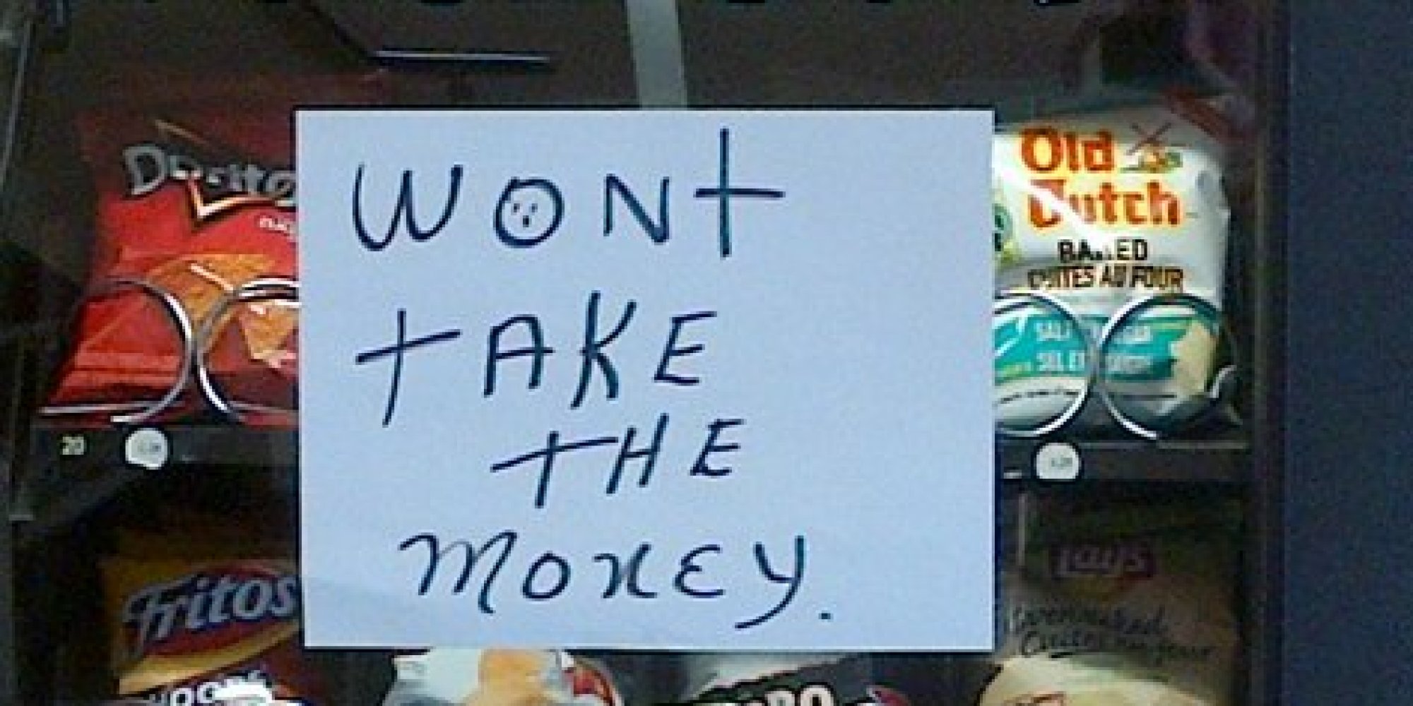 There's Bitter And Then There's This Broken Vending Machine Note