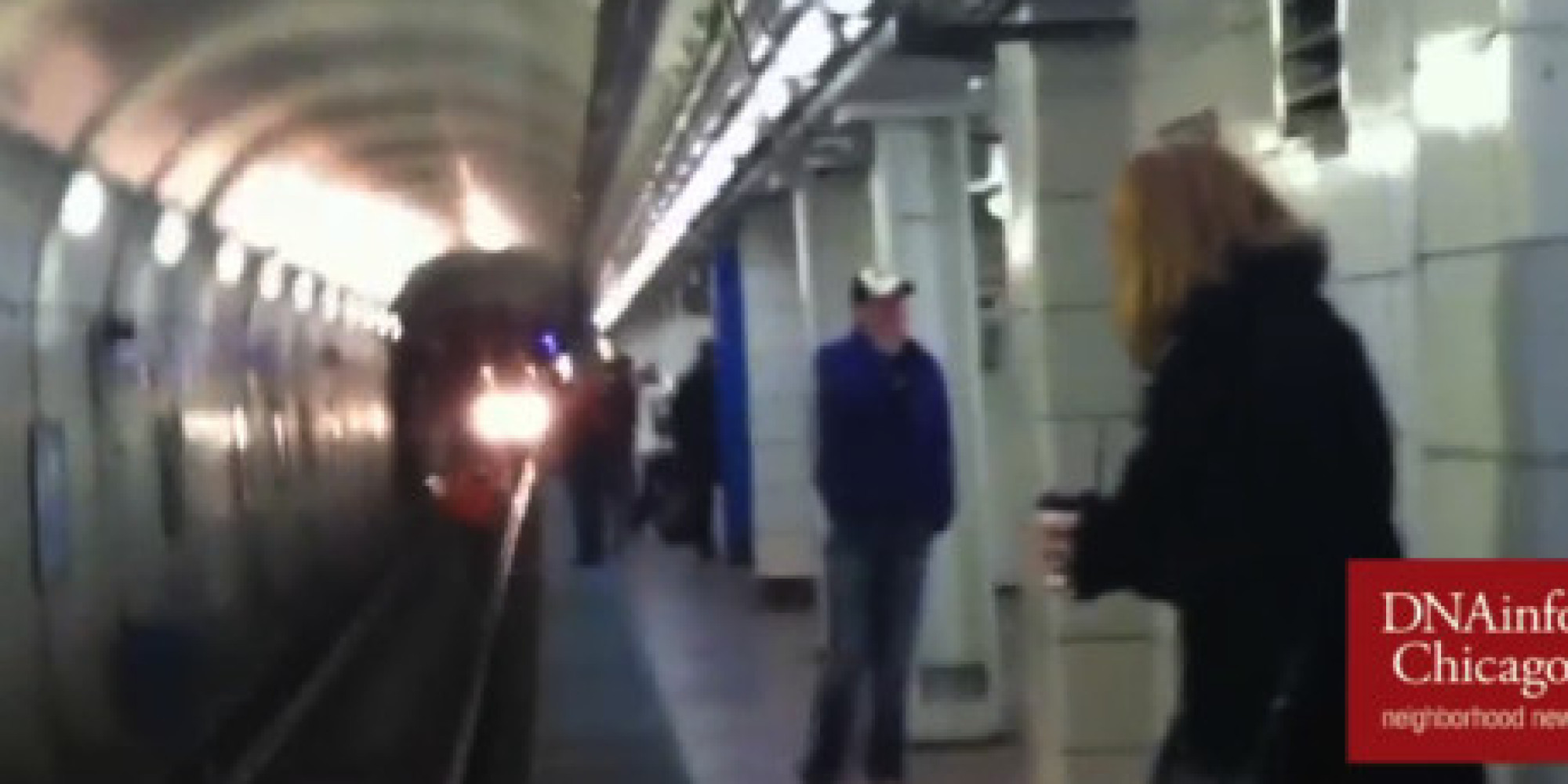 Man Jumps Onto Train Tracks To Save Woman In Amazing Rescue Captured On