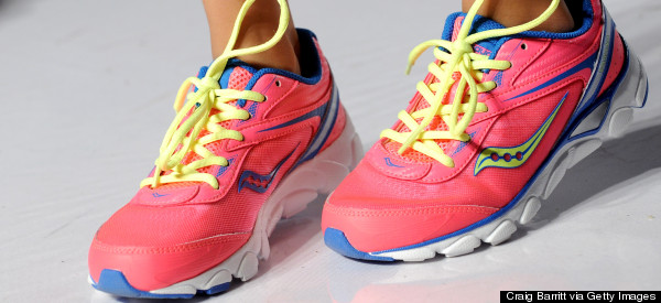 sneakers female close up