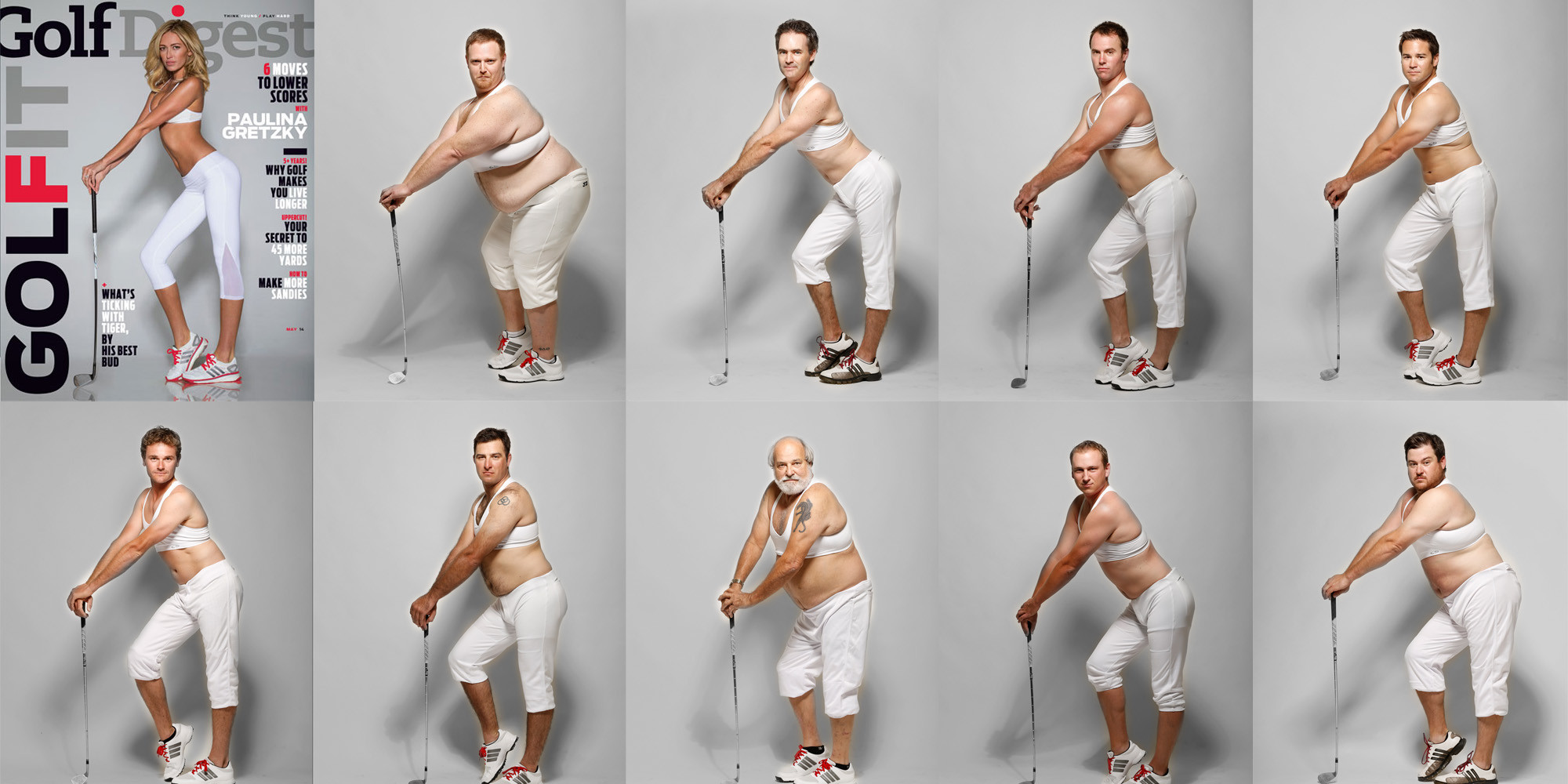 Paulina Gretzkys Golf Digest Cover Gets Spoofed By Middled Aged Men