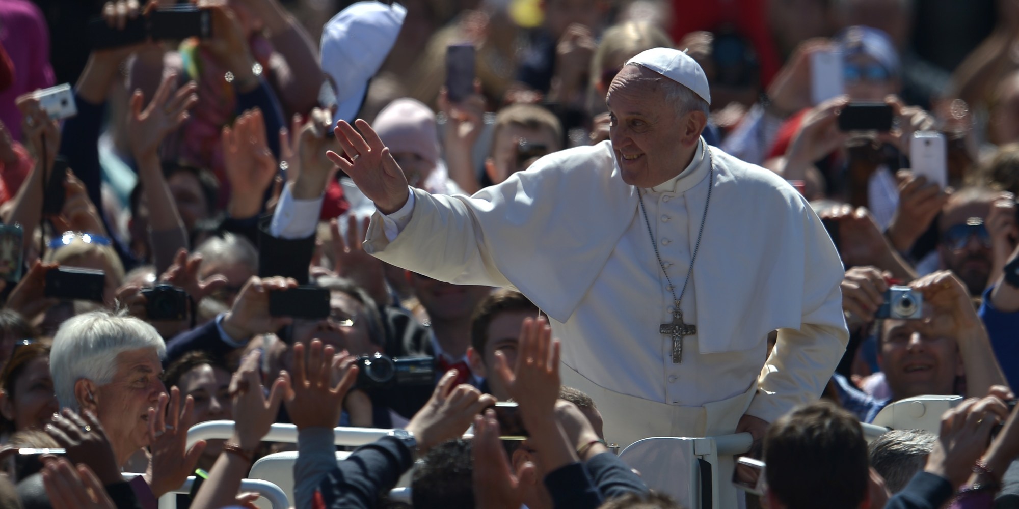 Pope Francis Celebrates Easter Sunday With Huge Crowds In St. Peter's