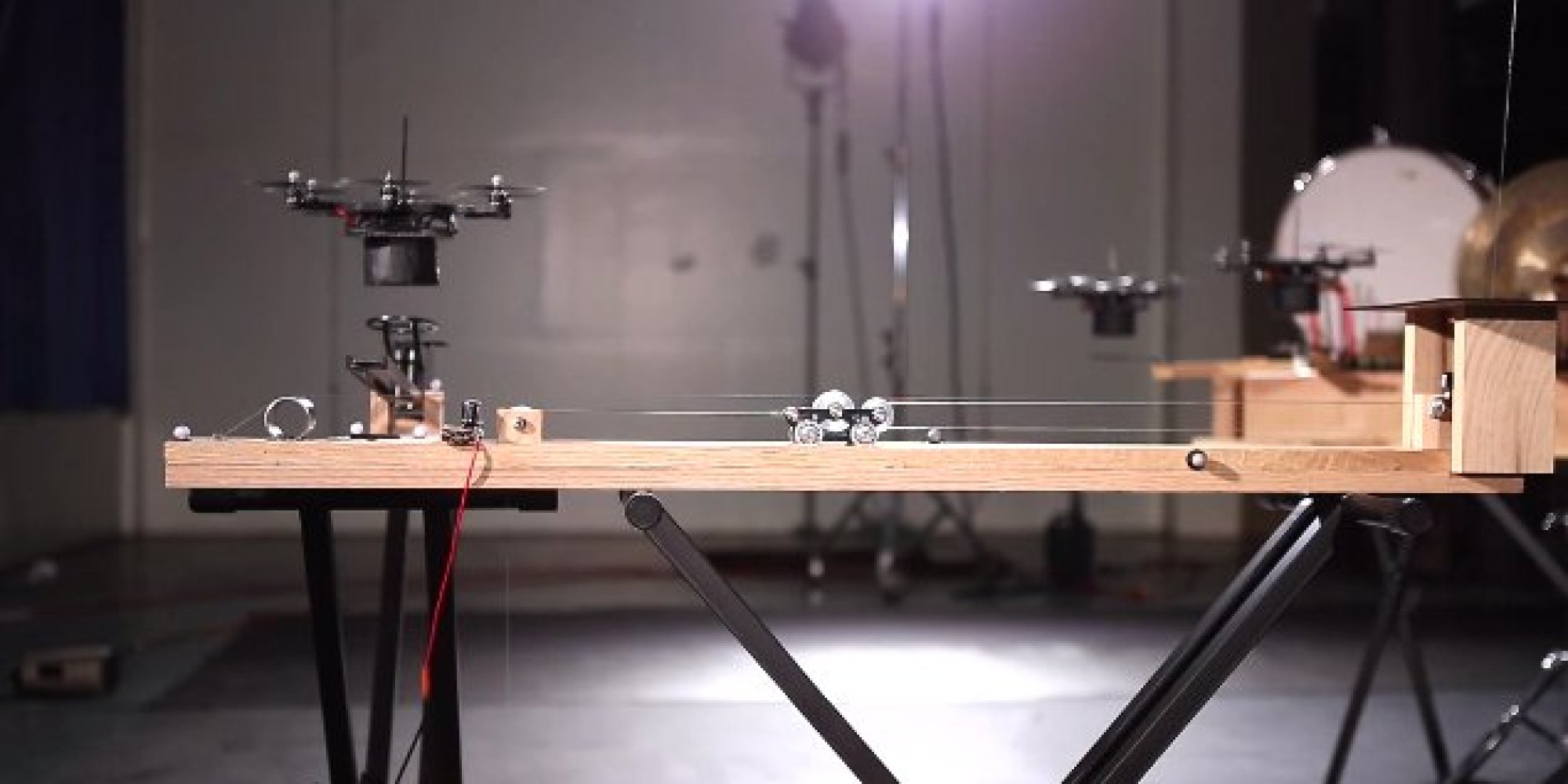 These Flying Robots Play Musical Instruments, And The Effect Is
