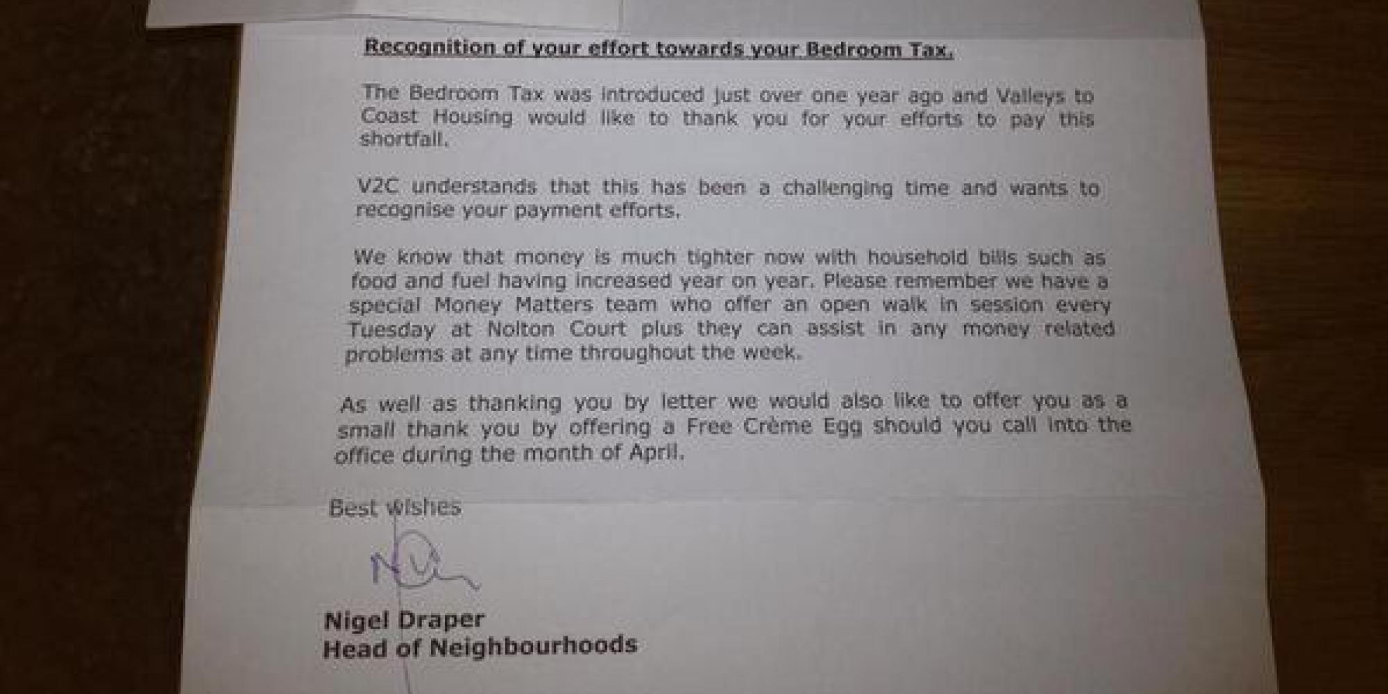 Free Creme Egg Offered To People Having To Pay Bedroom Tax HuffPost UK