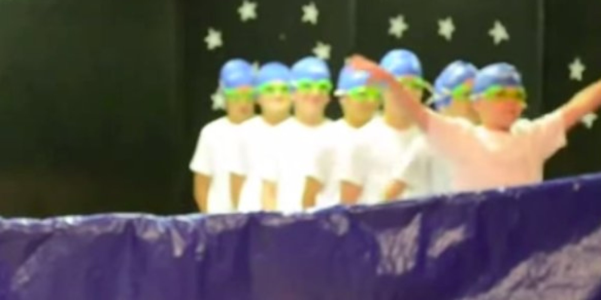 Talent Show Kids Perform Synchronized Swim Without A Pool And It's