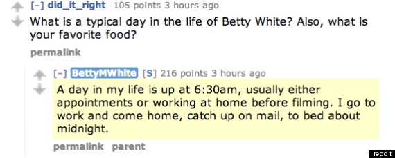 Betty White Reveals Her Secret Addiction Huffpost