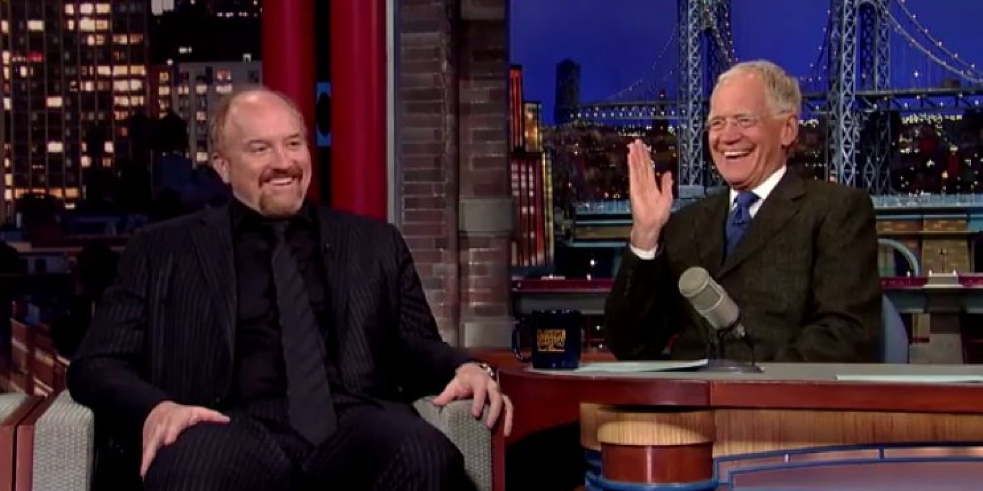 Louis CK Makes &#39;Late Show&#39; History, Says Bye To Letterman In Best Way Ever | HuffPost