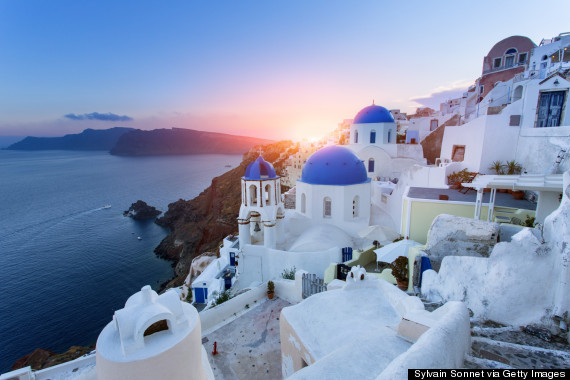 santorini sunset