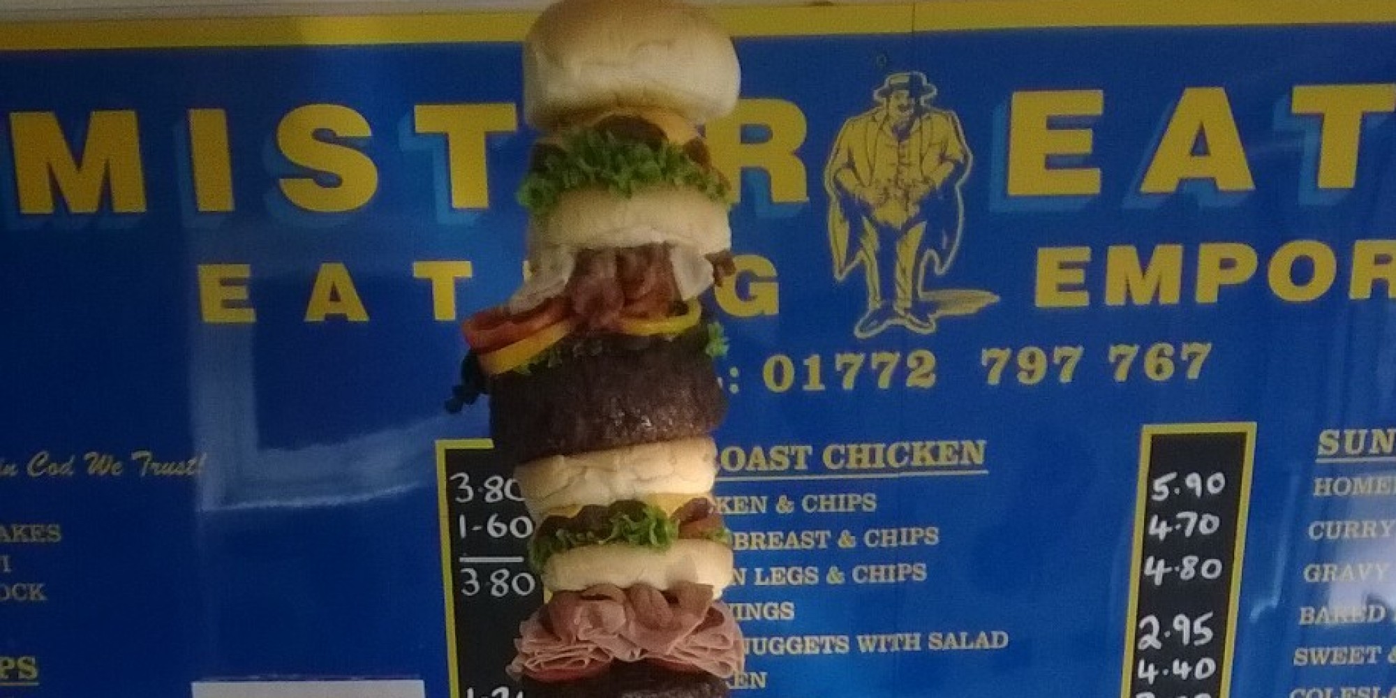 The 'PieScraper' Burger Has 30,000 Calories, Which Is Important HuffPost