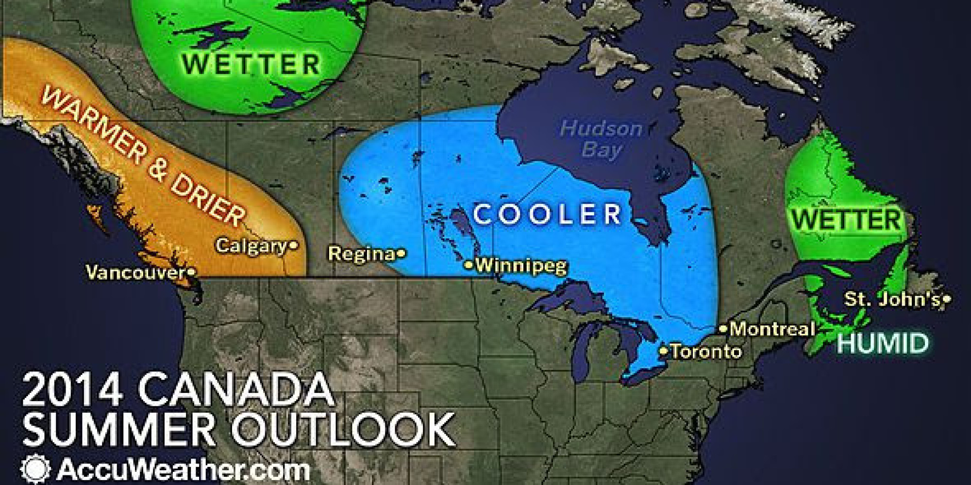 Summer Weather Forecast For Canada Sees Cool Months Ahead