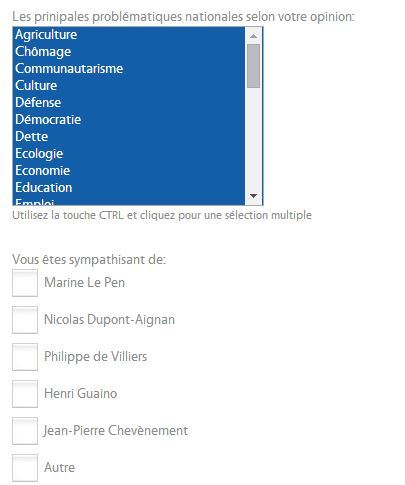 informations personnelles