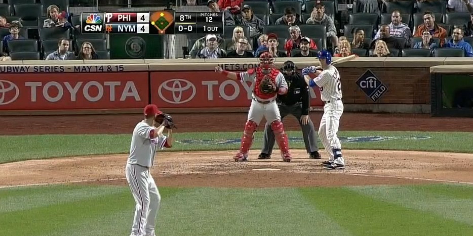 Phillies Pitcher Starts To Intentionally Walk Batter, Changes Mind