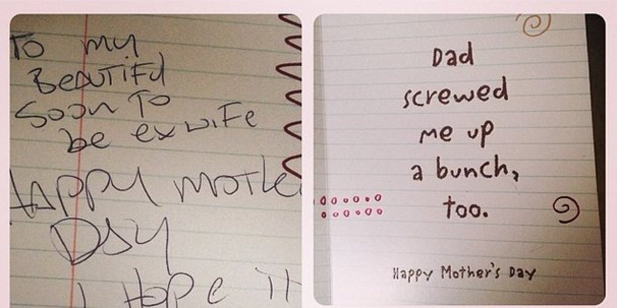 Husband Gives Soon To Be Ex Wife The Perfect Mother S Day Card