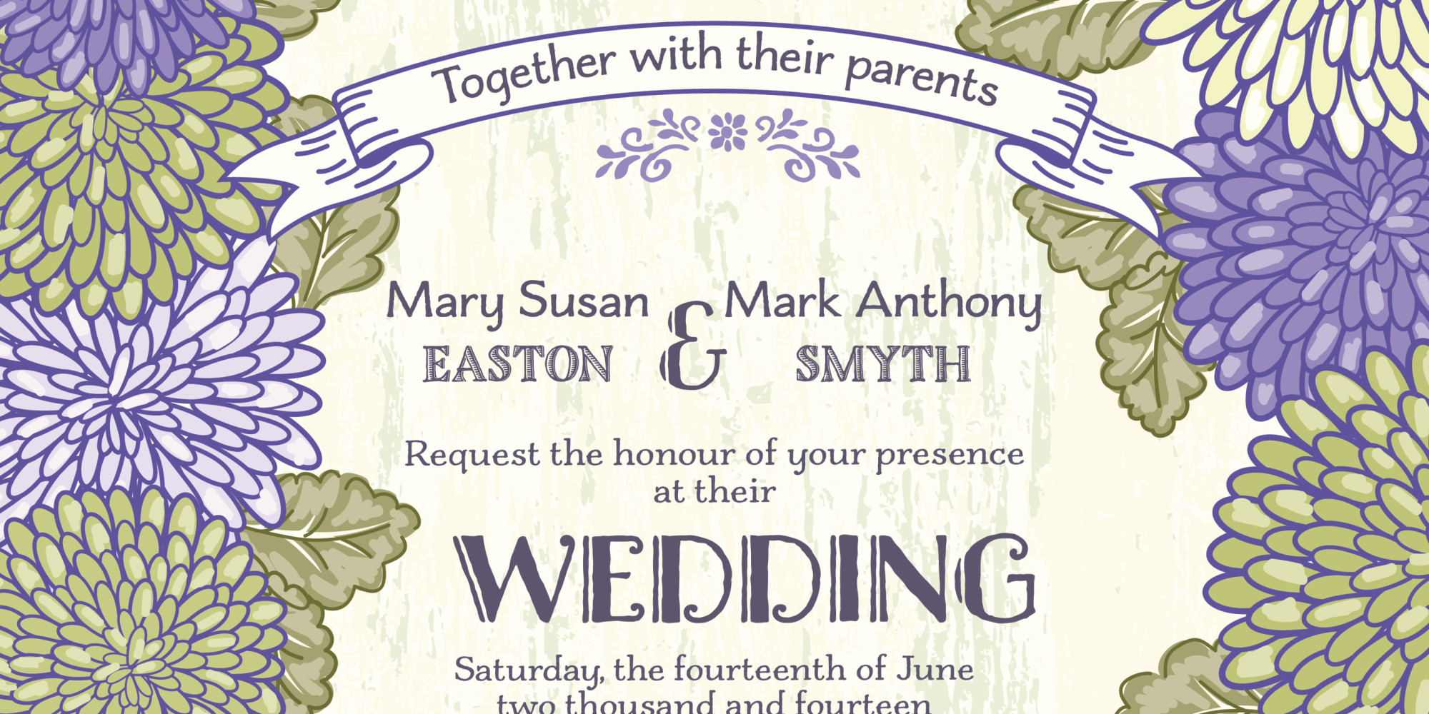 How to write names in wedding invitations