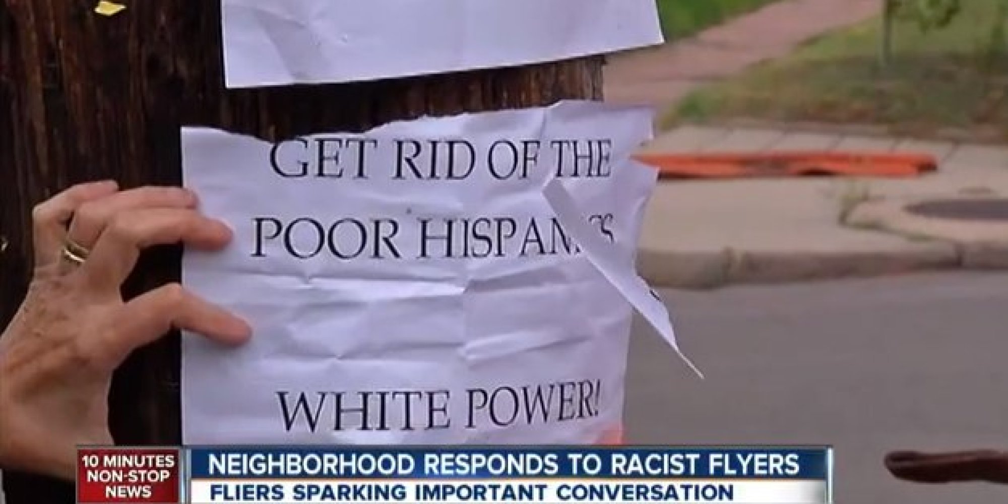 'White Power' Signs Aim To Push Hispanics Out Of Denver HuffPost