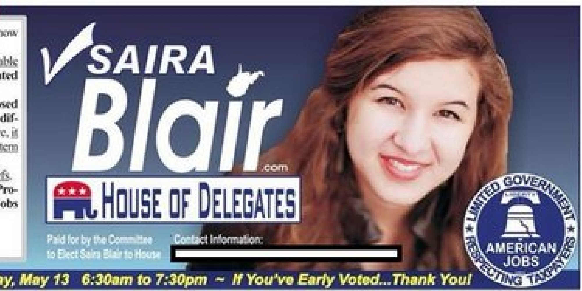 17 Year Old Saira Blair Defeats Incumbent West Virginia Delegate 0786