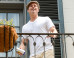 Brad Pitt, Matthew McConaughey Toss Beer, Chat On New Orleans Balconies