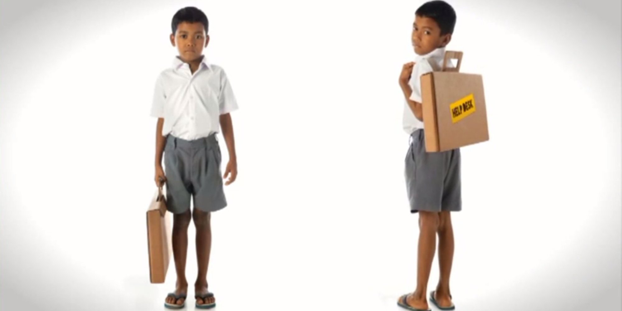 Recycled Cartons Create Genius Desks That Double As Backpacks For Needy Kids In India2000 x 1000