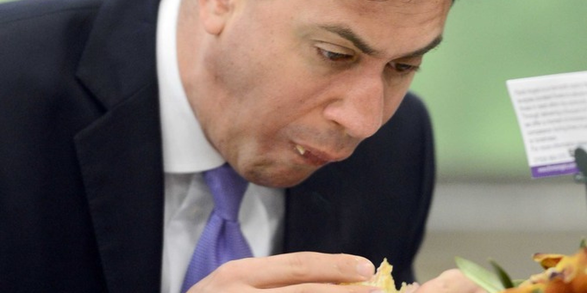 Ed Miliband Looks Weird Eating A Bacon Sandwich (PICTURES) HuffPost UK