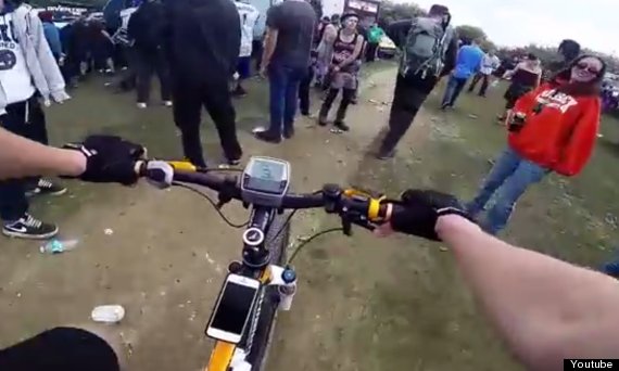 cyclist illegal rave