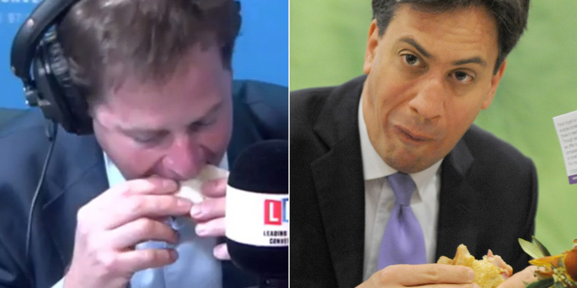 Nick Clegg Shows Ed Miliband How To Eat A Bacon Sandwich (PICTURE) (VIDEO) HuffPost UK
