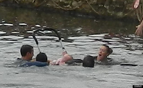 baby pram river