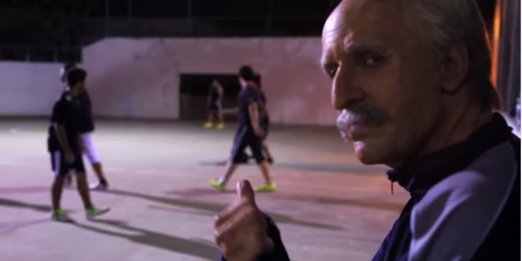 Soccer Freestyler Sean Garnier Dresses As Old Man And Joins Pick-Up