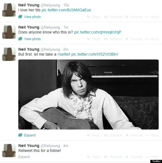 neil young hacked