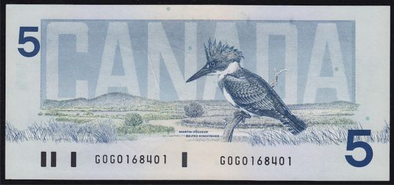 rare canadian 5 bill