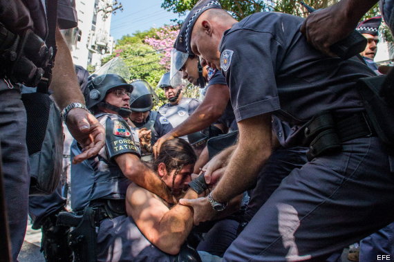 disturbios brasil