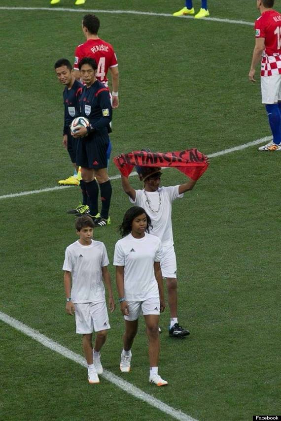 world cup opening ceremony protest